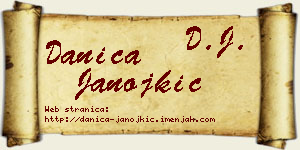 Danica Janojkić vizit kartica
